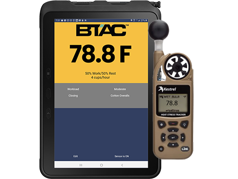 BlueforceWBGT Heat Stress Monitoring Kit